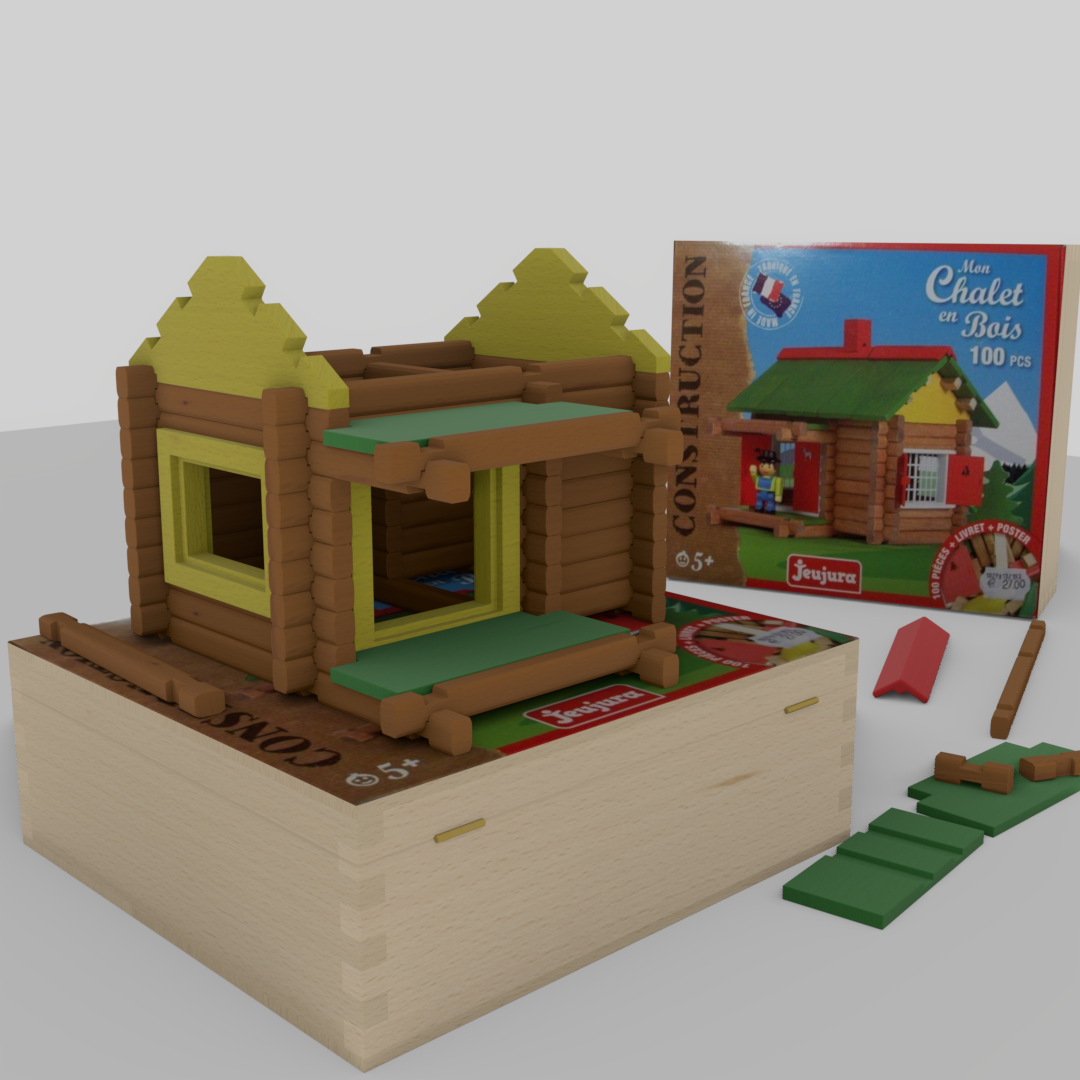 Wooden building game Swiss chalet preview image 5
